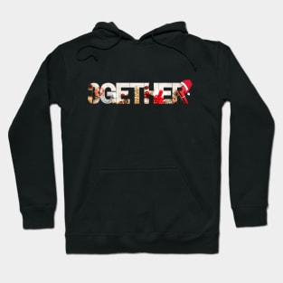 3GETHER Holiday Design | Throuple | Polyamory Hoodie